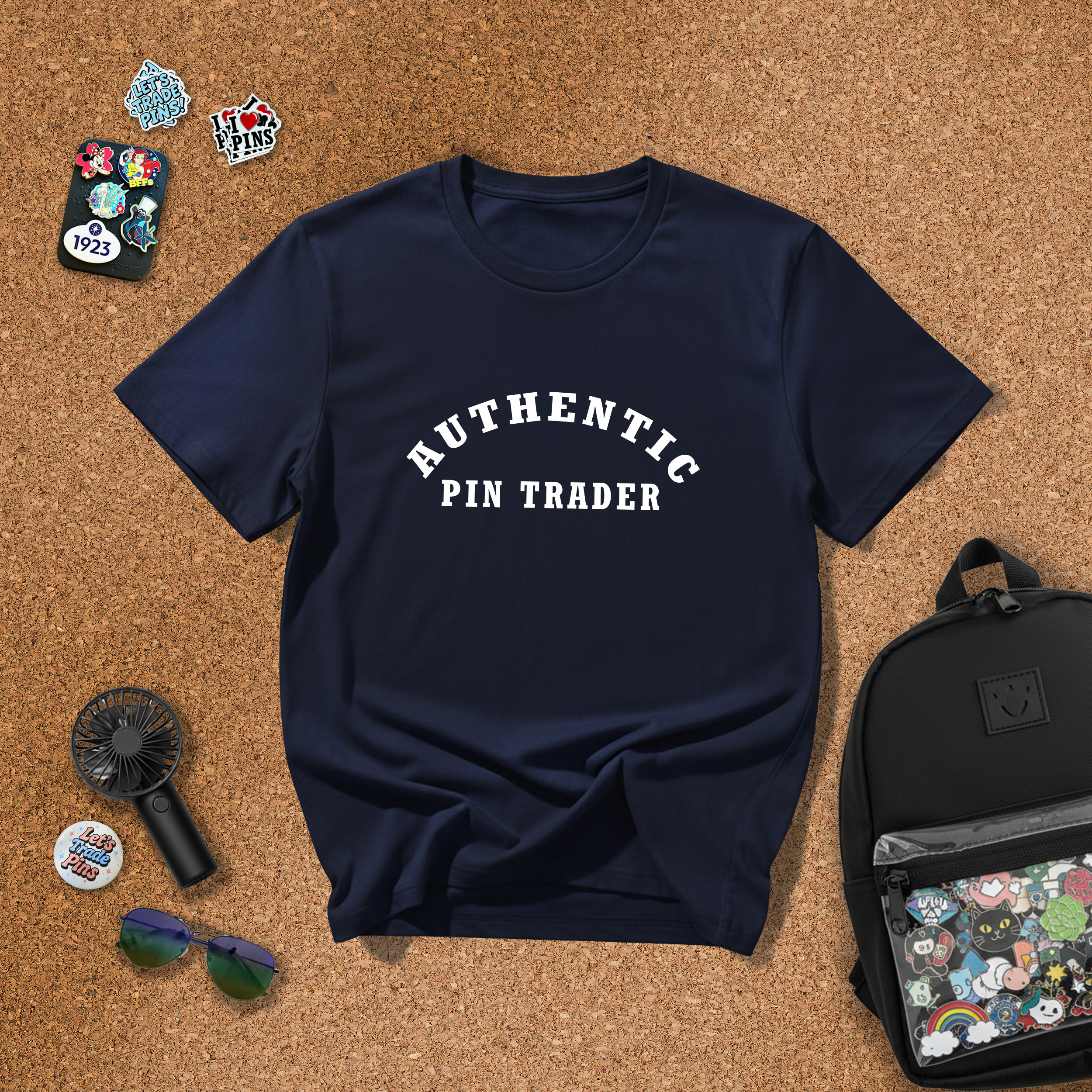 Authentic Pin Trader Collegiate Inspired T-Shirt for Pin Traders