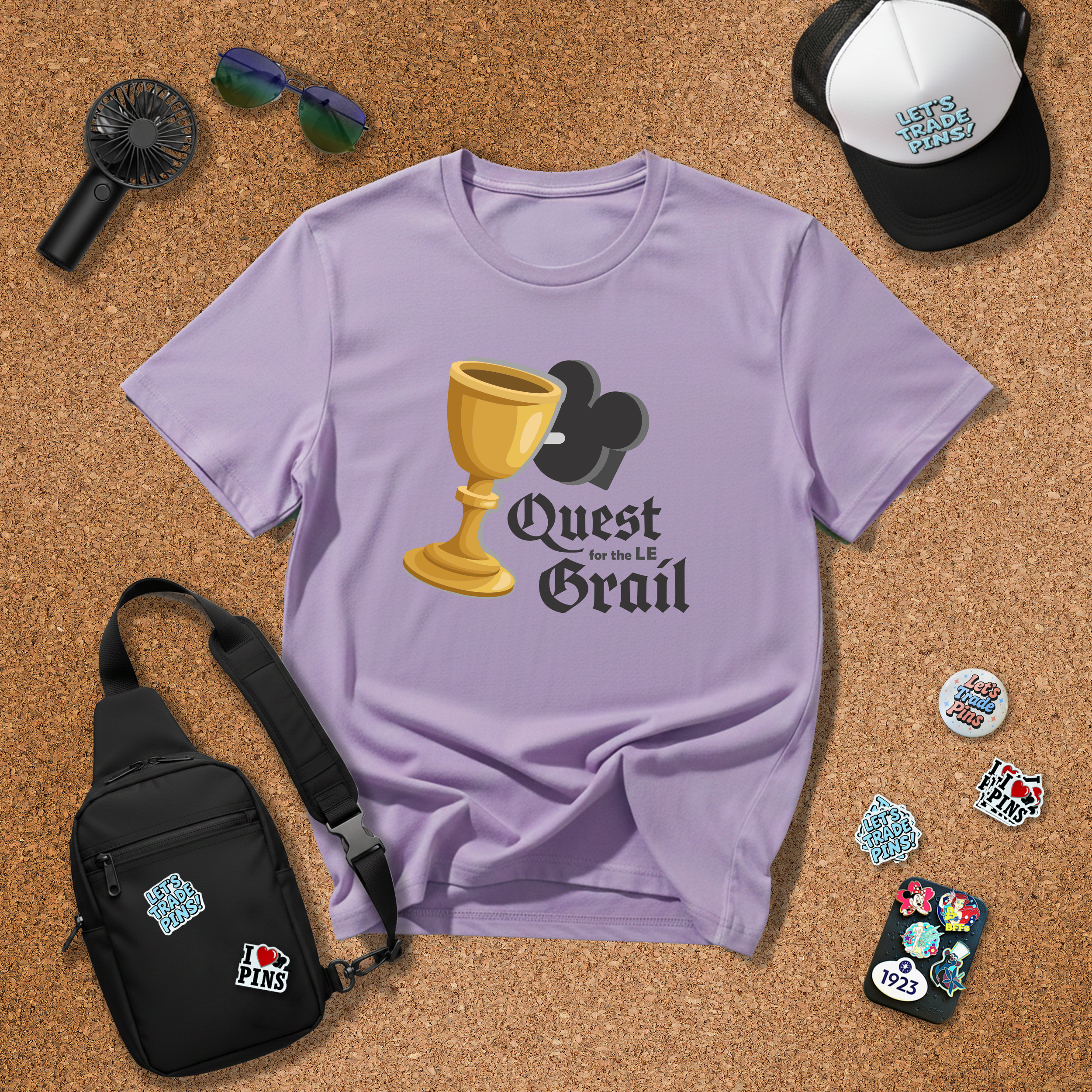 Quest for the LE Grail Graphic T-Shirt for Pin Traders
