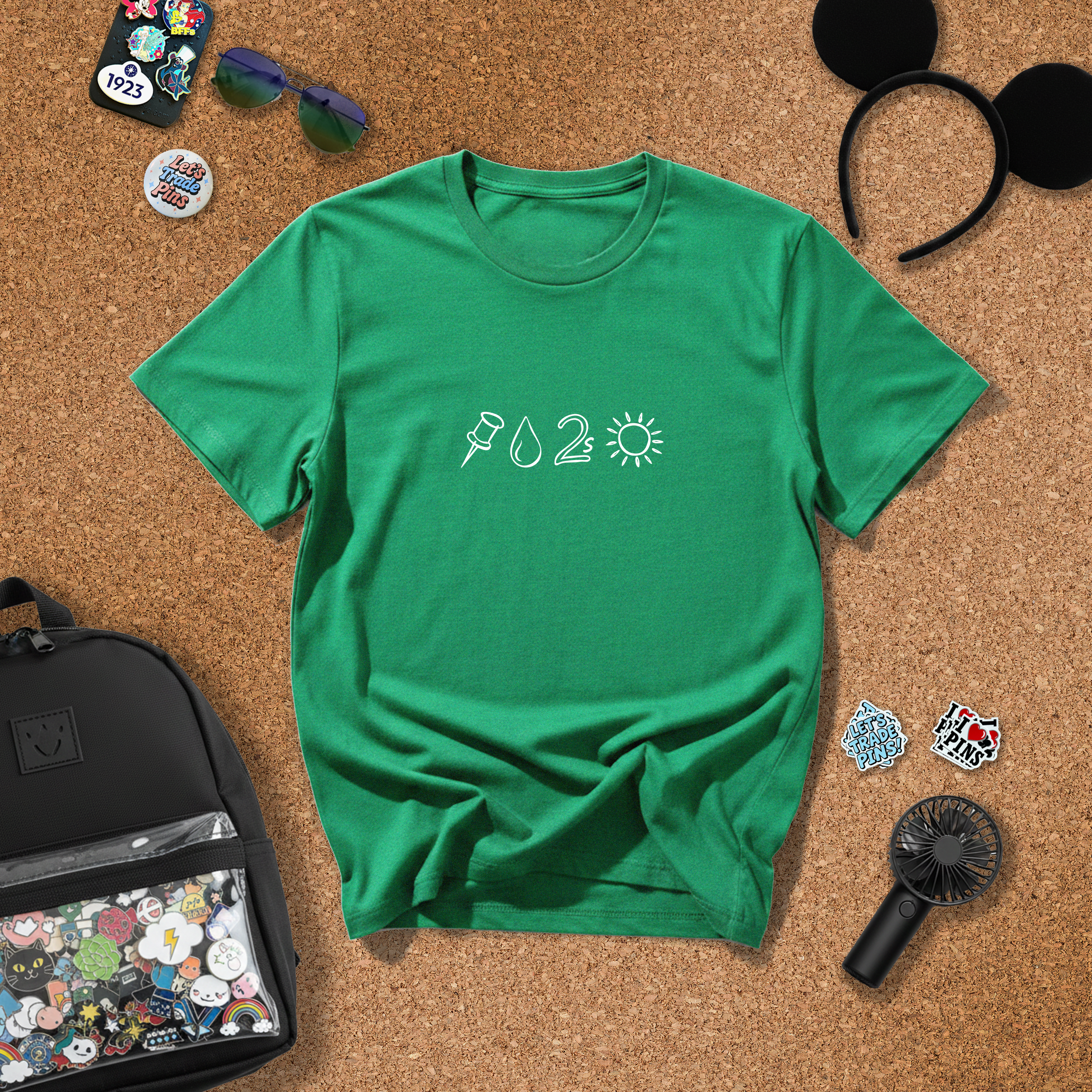Pin Drop Tuesday Pictograph T-Shirt for Pin Traders