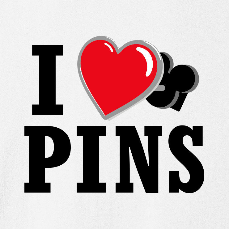 I Heart Pins Graphic T-Shirt for Pin Traders