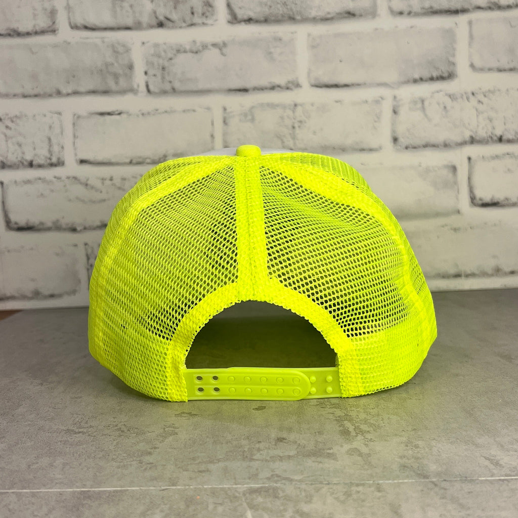 Neon yellow mesh cap