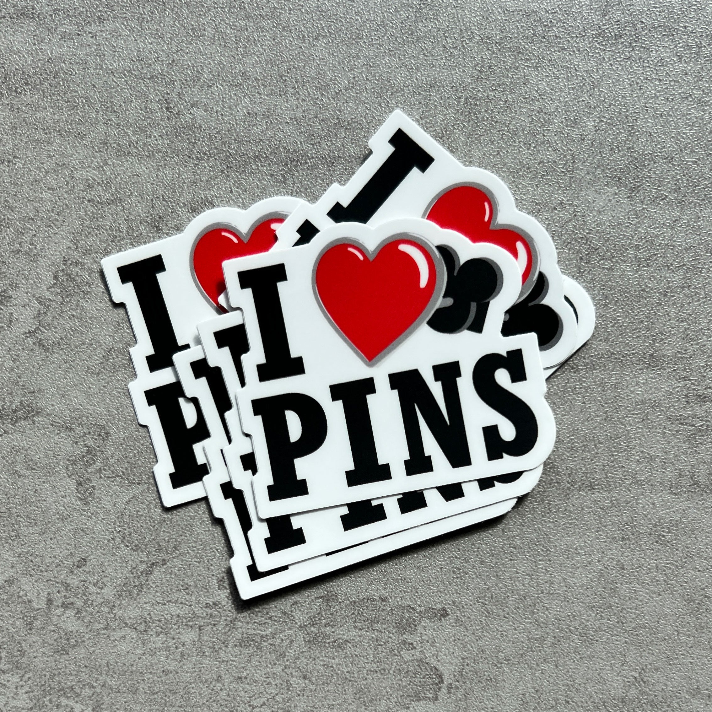 Sticker - I Heart Pins