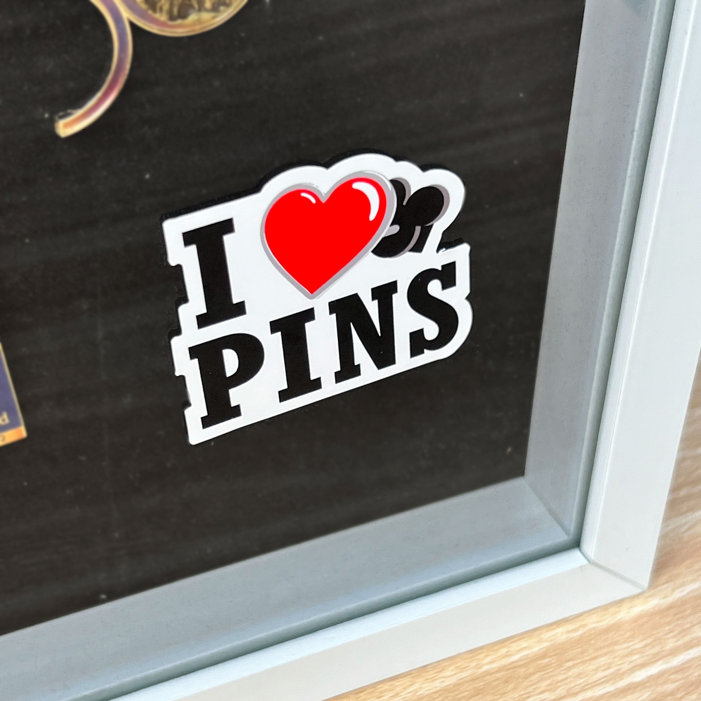 Cling for ITA Bag Pin Book Window - I Heart Pins