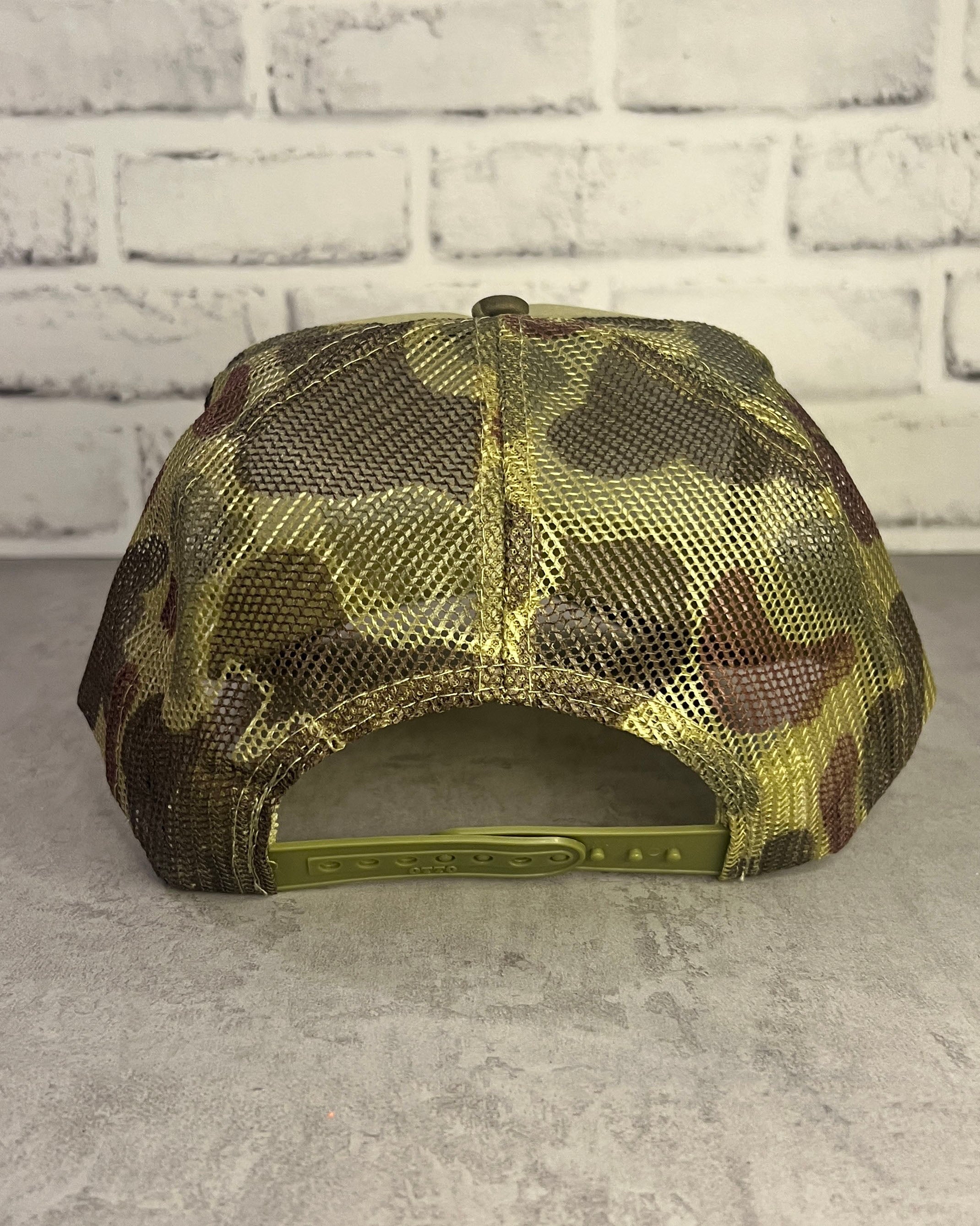 Pin Hunter Trucker Hat with Camouflage
