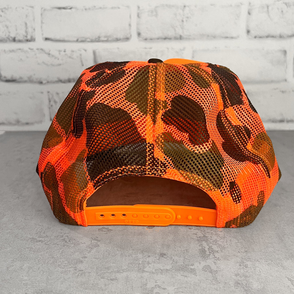 Pin Hunter Trucker Hat with Camouflage