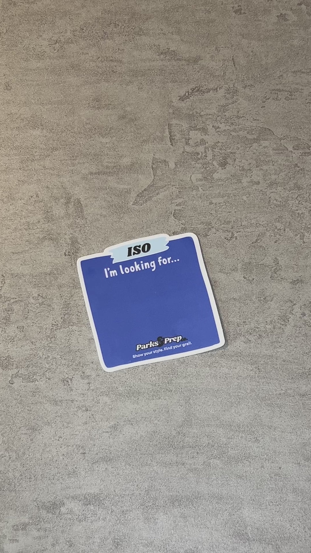 ISO Sticker