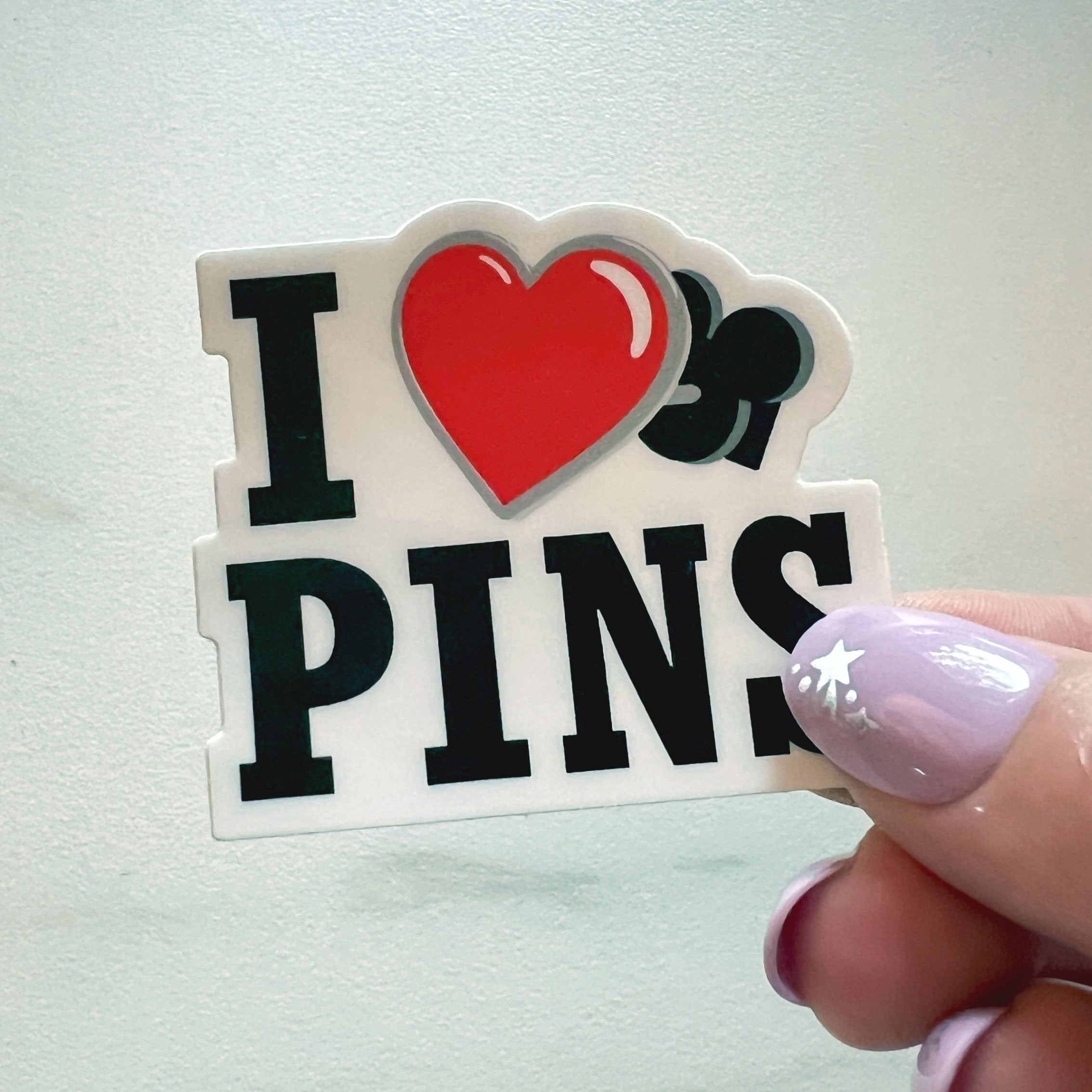 Sticker - I Heart Pins